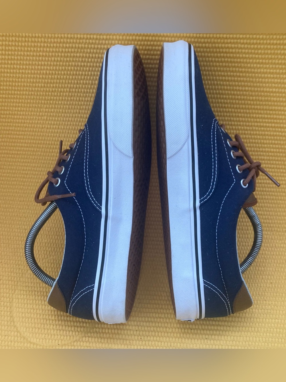 Vans Era 59 Navy Canvas Low-Top Sneakers with Brown Accents Mens size 10 - Picture 5 of 9